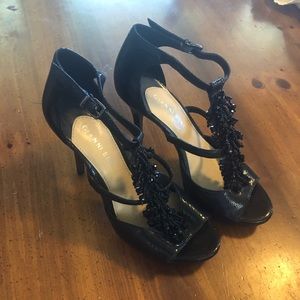 Women’s Gianni Bini Jeweled Black High Heels Size8